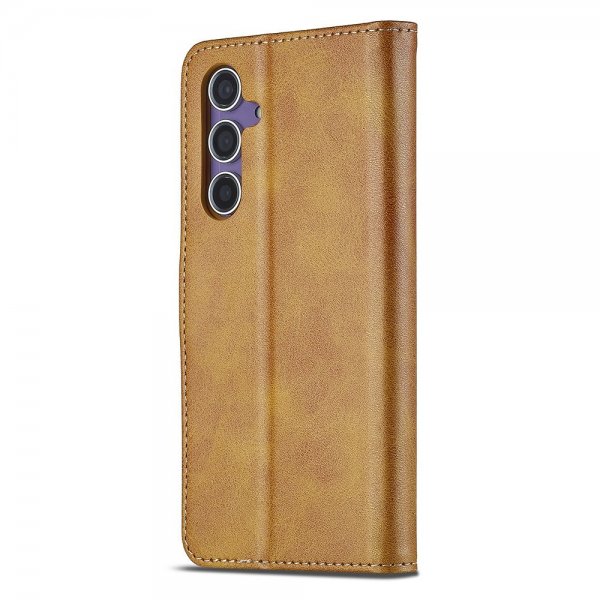 Lc.Imeeke Samsung Galaxy A56 Etui med Kortlomme stativfunksjon Lysebrun