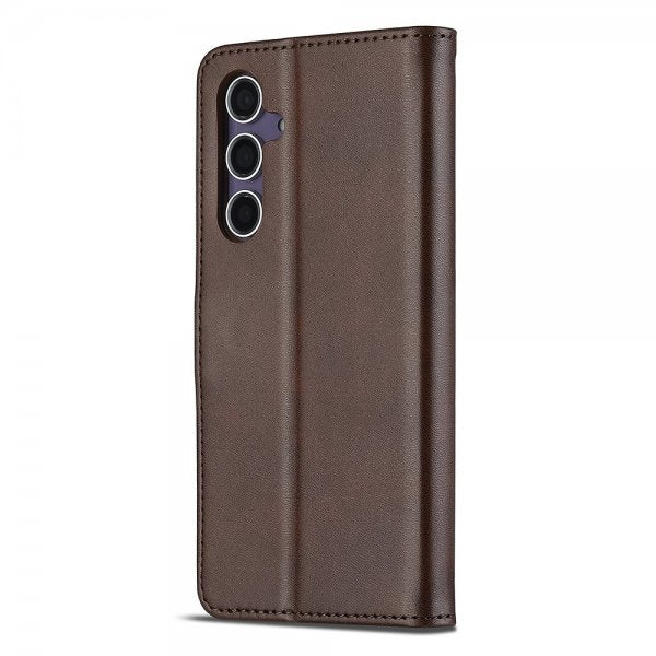 Lc.Imeeke Samsung Galaxy A56 Etui med Kortlomme stativfunksjon Mørkebrun
