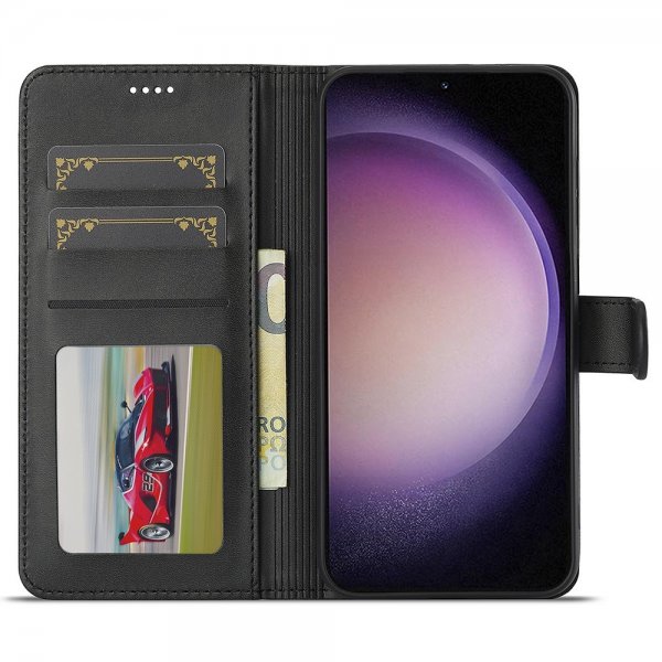 Lc.Imeeke Samsung Galaxy A56 Etui med Kortlomme stativfunksjon Svart