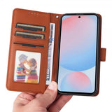 Betopnice Samsung Galaxy A56 Etui Avtagbart Deksel 005 Brun