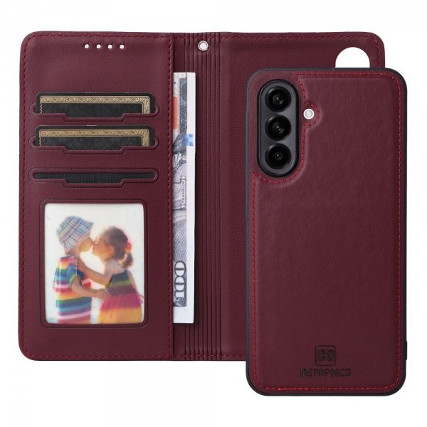 Betopnice Samsung Galaxy A56 Etui Avtagbart Deksel 005 Rød