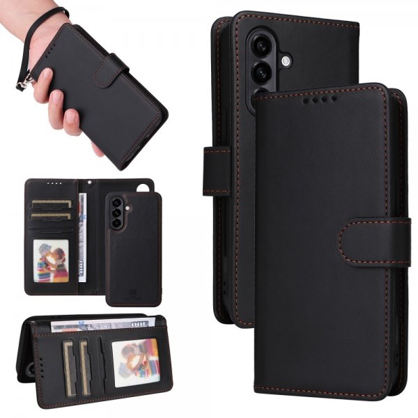Betopnice Samsung Galaxy A56 Etui Avtagbart Deksel 005 Svart