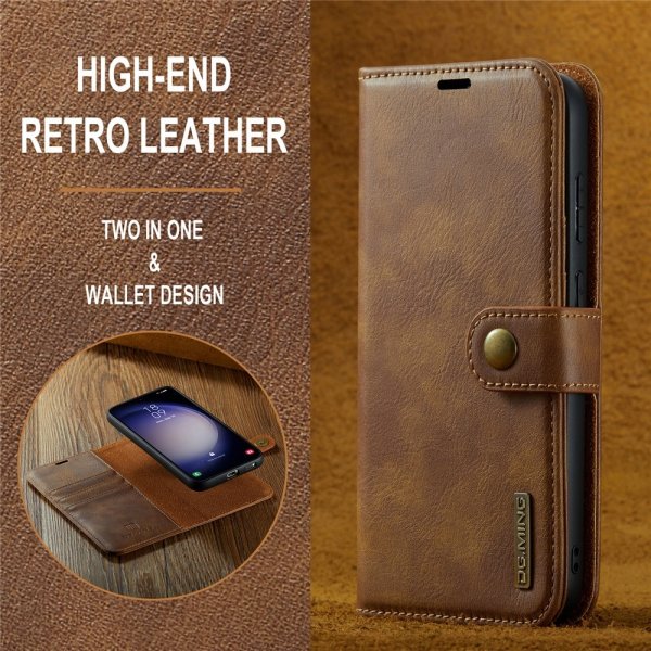 Dg.Ming Samsung Galaxy A56 Etui Avtagbart Deksel Brun