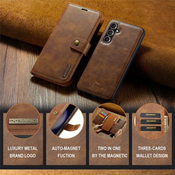 Dg.Ming Samsung Galaxy A56 Etui Avtagbart Deksel Brun