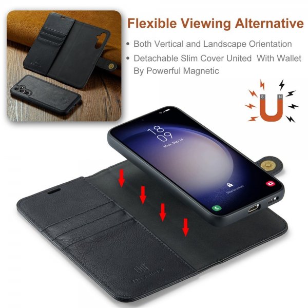 Dg.Ming Samsung Galaxy A56 Etui Avtagbart Deksel Svart