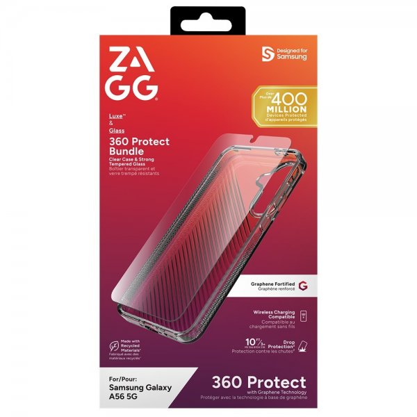 Zagg Samsung Galaxy A56 Deksel med Skjermbeskytter Luxe & Glass