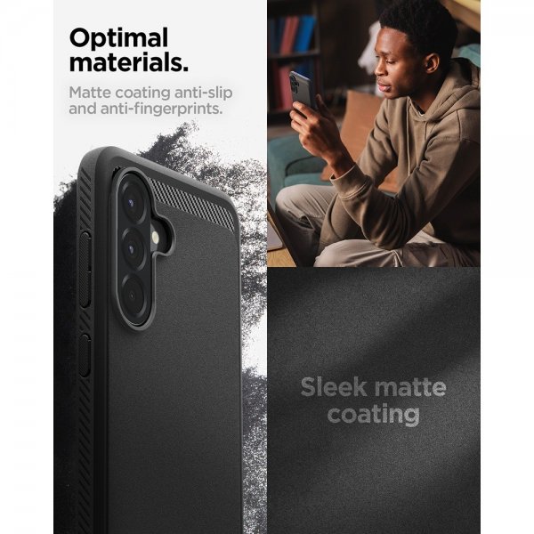 Spigen Samsung Galaxy A56 Deksel Rugged Armor Matte Black