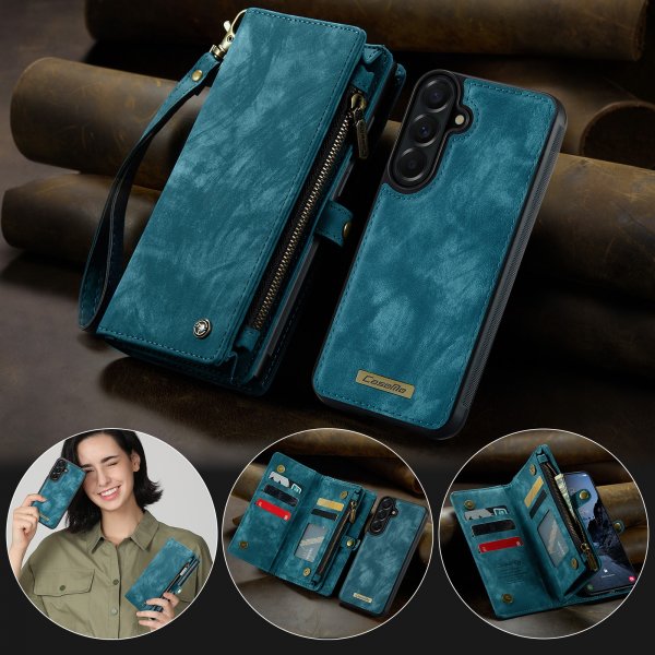 CaseMe Samsung Galaxy A57 Etui 008 Series Avtakbart Deksel Blå