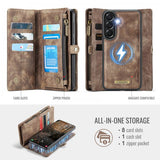 CaseMe Samsung Galaxy A57 Etui 008 Series Avtakbart Deksel Brun