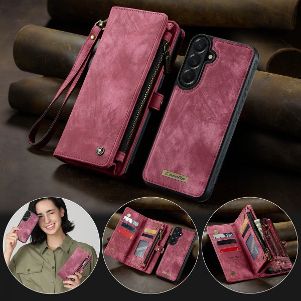 CaseMe Samsung Galaxy A57 Etui 008 Series Avtakbart Deksel Rød