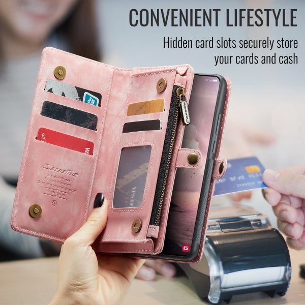 CaseMe Samsung Galaxy A57 Etui 008 Series Avtakbart Deksel Rosa
