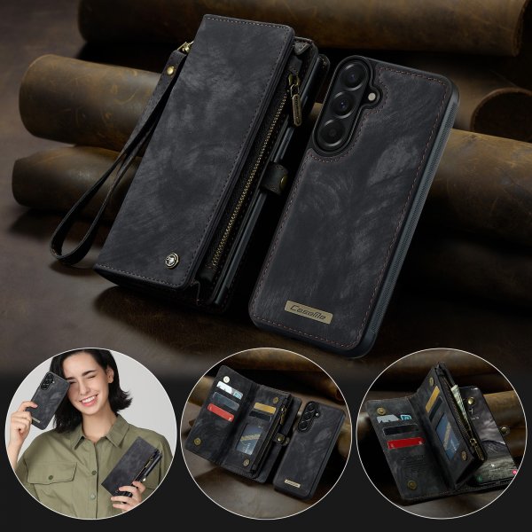 CaseMe Samsung Galaxy A57 Etui 008 Series Avtakbart Deksel Svart