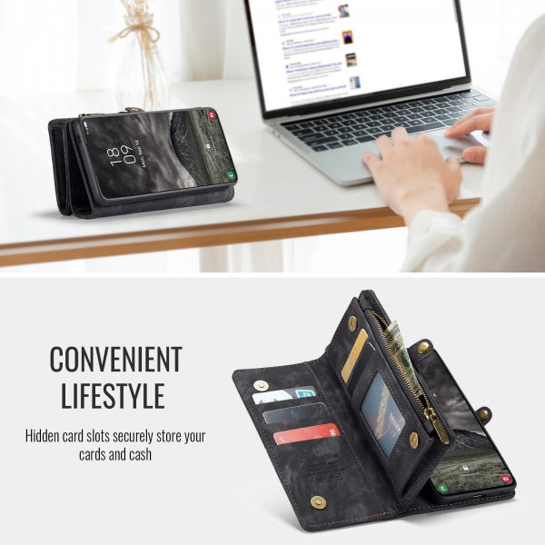 CaseMe Samsung Galaxy A57 Etui 008 Series Avtakbart Deksel Svart