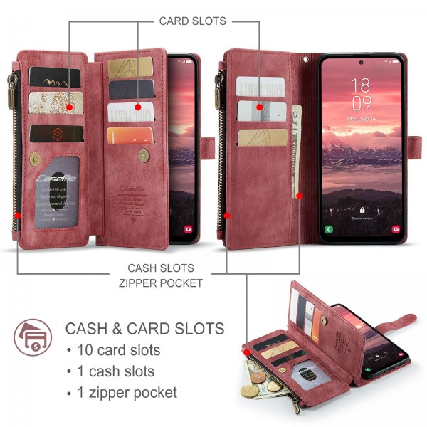 CaseMe Samsung Galaxy A57 Etui C30 Series Rød