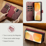 Dg.Ming Samsung Galaxy A57 Etui Avtagbart Deksel Rød