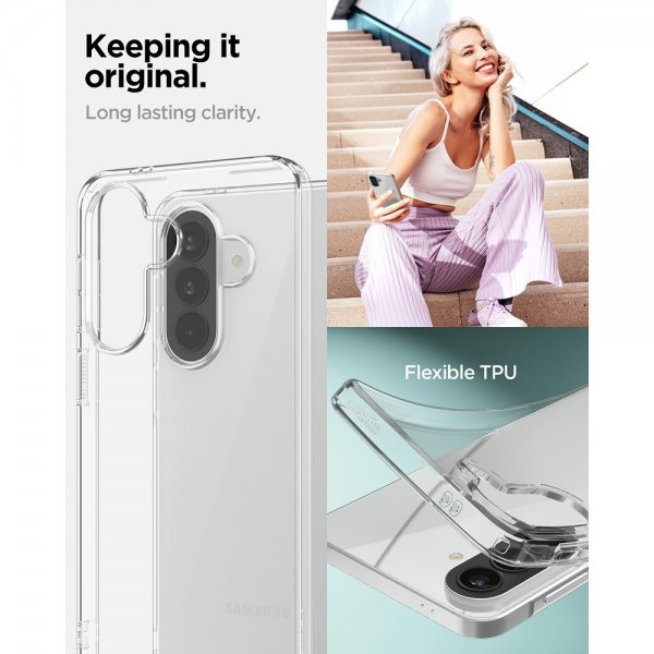 Spigen Samsung Galaxy A57 Deksel Liquid Crystal Crystal Clear