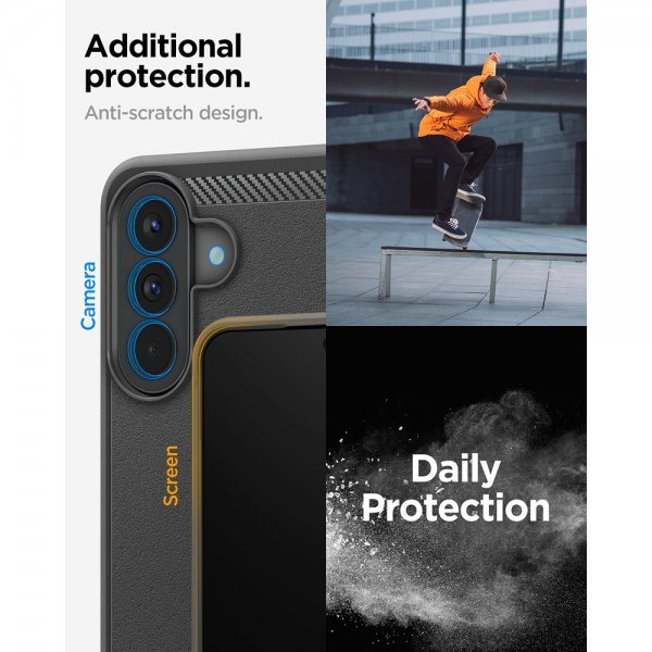 Spigen Samsung Galaxy A57 Deksel Rugged Armor Matte Black