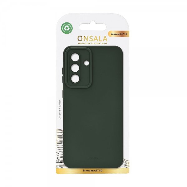 Onsala Samsung Galaxy A57 Deksel Silicone Touch Olive Green