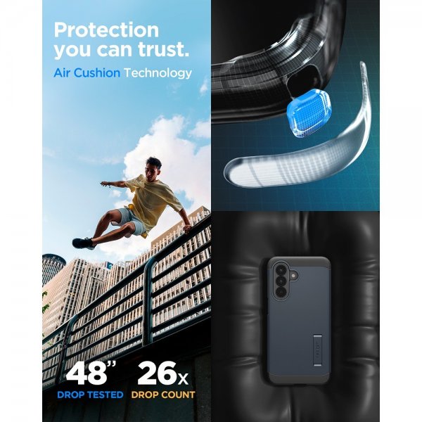 Spigen Samsung Galaxy A57 Deksel Tough Armor Metal Slate