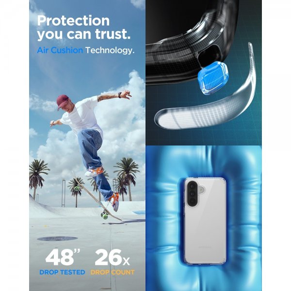 Spigen Samsung Galaxy A57 Deksel Ultra Hybrid Crystal Clear