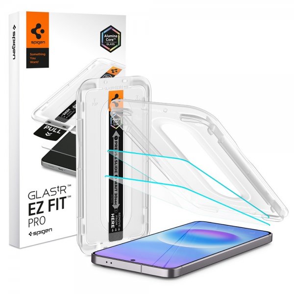 Spigen Samsung Galaxy A57 Skjermbeskytter GLAS.tR EZ Fit Pro 2-pakning