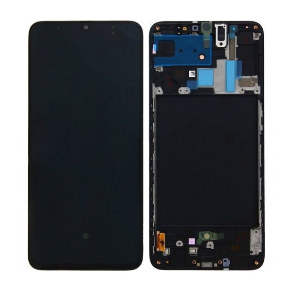 Samsung Galaxy A70 Skjerm med LCD Display - Svart