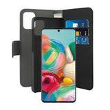 Puro Samsung Galaxy A71 Etui Wallet Detachable 2 in 1 Svart