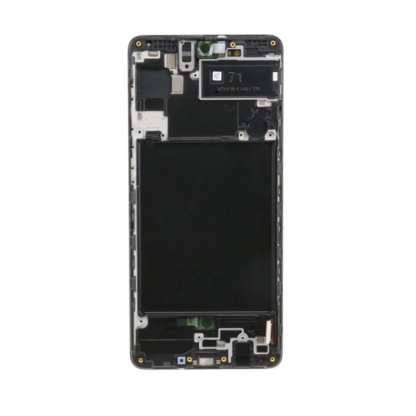 Samsung Galaxy A71 Skjerm med LCD Display + Ramme - Svart