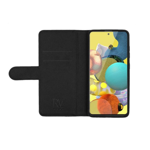 Rvelon Samsung Galaxy A72 Etui Detachable Wallet Case Svart