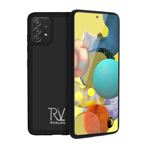 Rvelon Samsung Galaxy A72 Etui Detachable Wallet Case Svart
