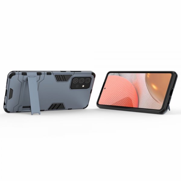 Samsung Galaxy A72 Deksel Armor Stativfunksjon Blå
