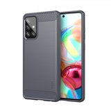 Mofi Samsung Galaxy A72 Deksel Børstet Karbonfibertekstur Grå