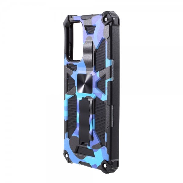 Samsung Galaxy A72 Deksel med Magnet Stativfunksjon Camouflage Blå