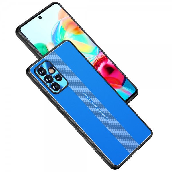 Samsung Galaxy A72 Deksel med Metallplate Blå