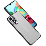 Samsung Galaxy A72 Deksel med Metallplate Sølv