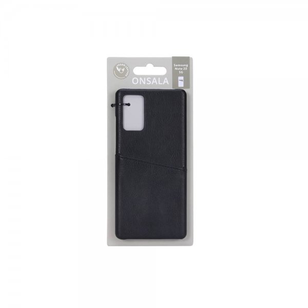 Onsala Samsung Galaxy Note 20 Deksel med Kortlomme Svart