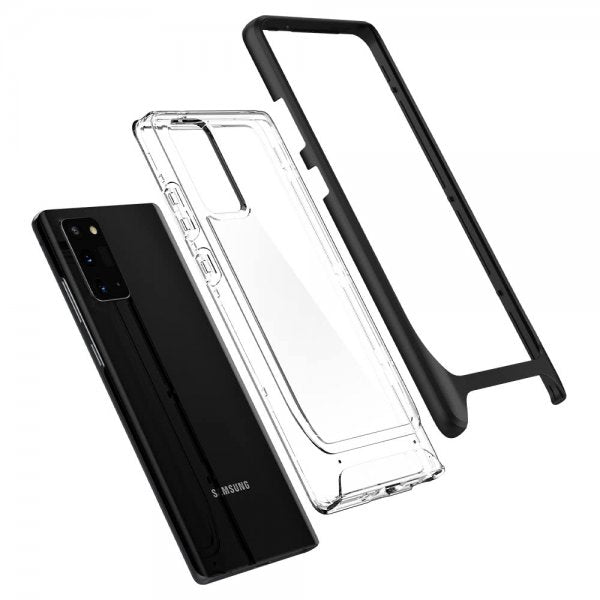 Spigen Samsung Galaxy Note 20 Deksel Neo Hybrid Crystal Svart