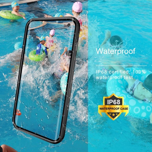 Redpepper Samsung Galaxy S10 Plus Deksel Vanntett IP68 Svart