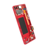 Samsung Samsung Galaxy S10 (SM-G973F) Skjerm med LCD Display Original - Rød