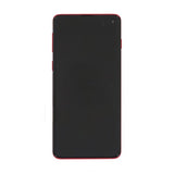 Samsung Samsung Galaxy S10 (SM-G973F) Skjerm med LCD Display Original - Rød