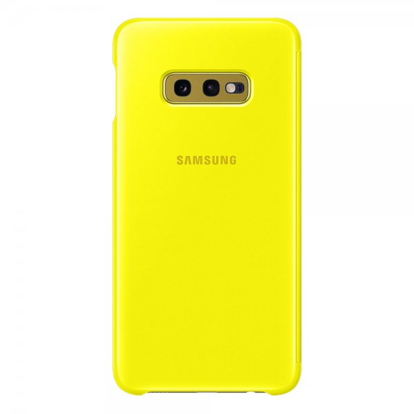 Samsung Original Galaxy S10E Etui Clear View Cover Gul