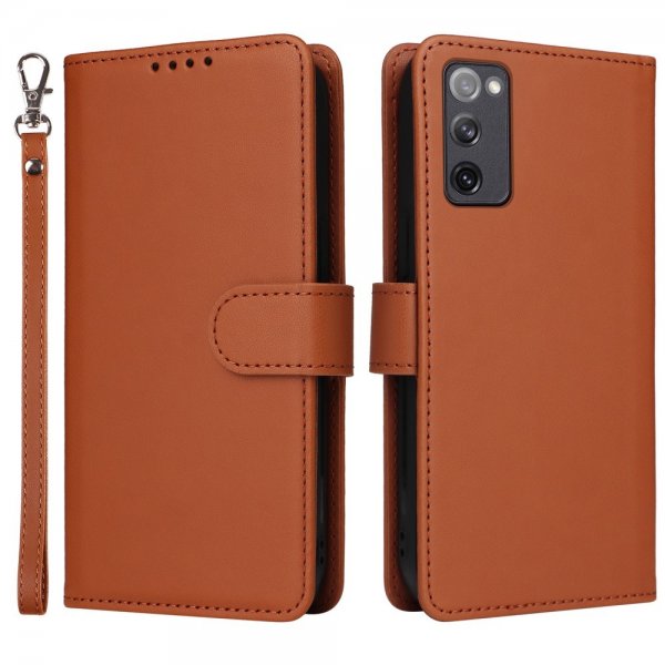 Betopnice Samsung Galaxy S20 FE Etui Avtagbart Deksel 005 Brun