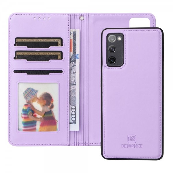 Betopnice Samsung Galaxy S20 FE Etui Avtagbart Deksel 005 Lilla