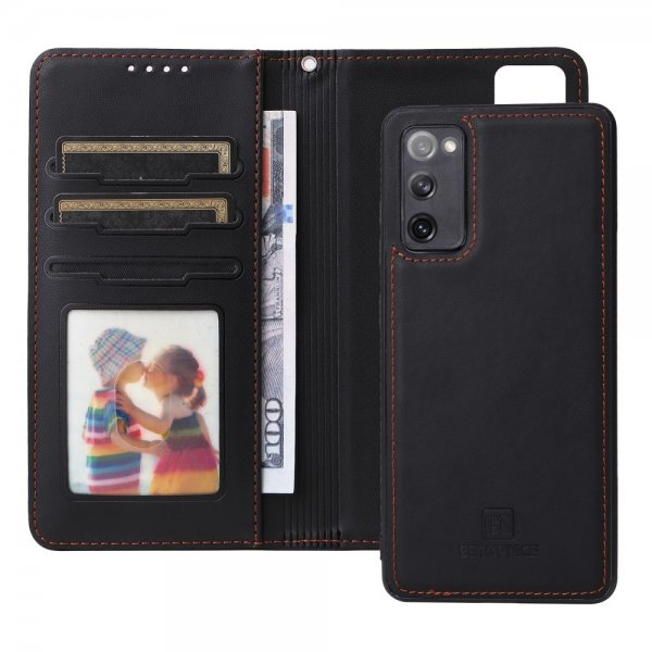 Betopnice Samsung Galaxy S20 FE Etui Avtagbart Deksel 005 Svart