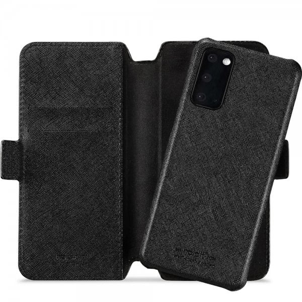 holdit Samsung Galaxy S20 Etui Stockholm Löstagbart Deksel Svart