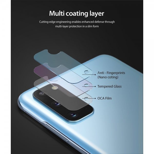 Ringke Samsung Galaxy S20 Kamerabeskytter Camera Protector Glass 3-pack