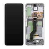 Samsung Samsung Galaxy S20 Plus 4G/5G (G985/G986) Skjerm med LCD Display Original - Hvit