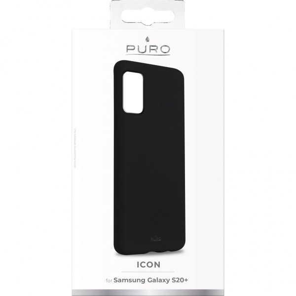 Puro Samsung Galaxy S20 Plus Deksel Icon Svart