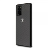 Ferrari Samsung Galaxy S20 Plus Deksel Karbonfibertekstur Svart