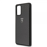 Ferrari Samsung Galaxy S20 Plus Deksel Karbonfibertekstur Svart